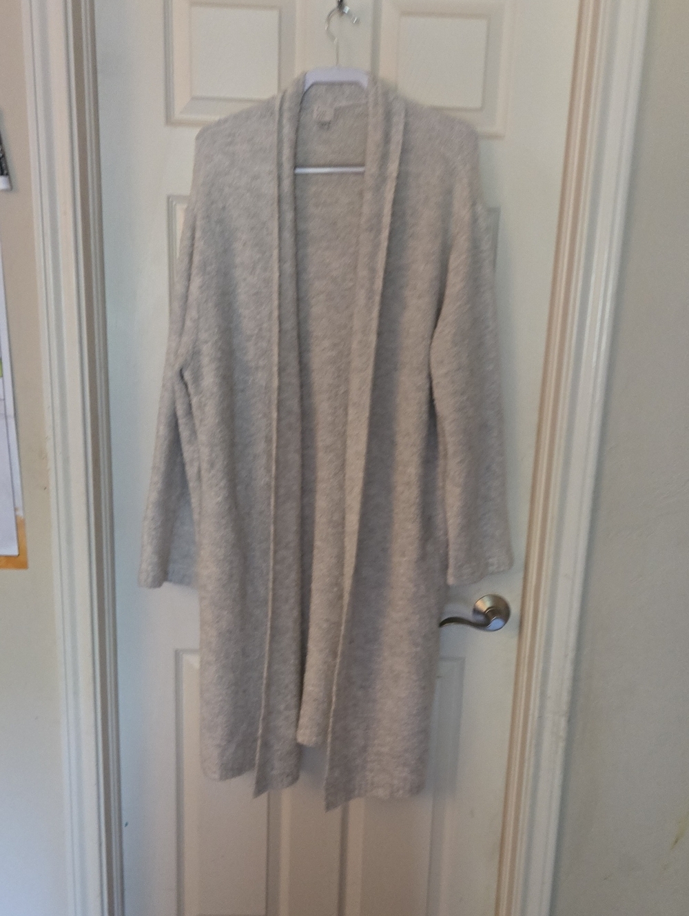 a new day Light Gray Open-Front Long Cardigan